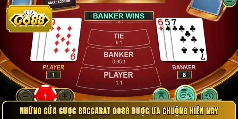 Những cửa cược Baccarat Go88 được ưa chuộng hiện nay